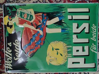 Plechové cedule – Retro dekorace (Pilsner, Castrol, Persil) - 7