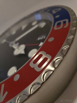 Nástěnné hodiny Rolex (Red-blue) - 7
