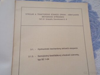 Hydraulické mechanizmy sklízečů okopanin - 7