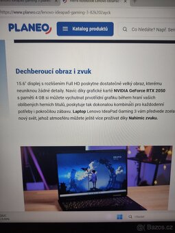 Predám herní notebook lenovo - 7
