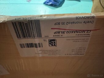 Drevene dvere 80P masiv borovice matne sklo - 7