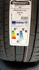 Nová letní sada  pneu Continental 285/30 R21 - 7