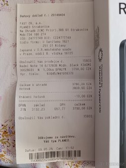 Prodám telefon,Xiaomi redmi note 14 - 7