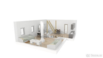 Pronájem, byt 1+1, 33,5 m², Denisovo nábřeží - 7