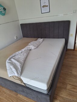 Postelový rám HASLEV s úložným prostorem - 7