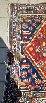 Starý vlněný koberec 190 cm x 130 cm - 7