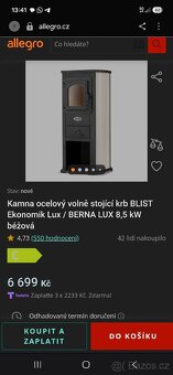 Krbové kamna blist 8.5kw - 7