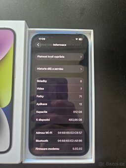 iPhone 13 512GB krásný stav 🍏 - 7