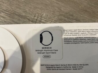 Prodám Apple Watch Series 8 (45 mm) – Midnight | Kompletní b - 7
