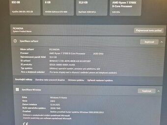 Herní PC Ryzen 7 3700X GTX 1660 - 7