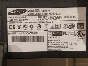 LCD#41 Monitor 20" Samsung SyncMaster 2023nw - 7