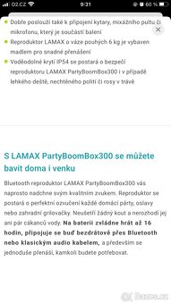 Reproduktor LAMAX PartyBoomBox 300 - 7
