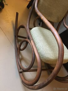 Starožitné houpací křeslo Thonet - 7