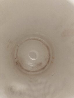 Retro bílá keramická váza s ovocem - 7