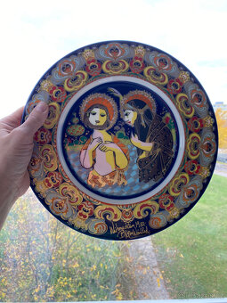 Rosenthal Závěsný vánoční talíř 28 cm, rok 1982 - 7