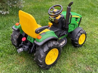 Elektrický traktor Peg Perego John Deere + 2x vozík - 7
