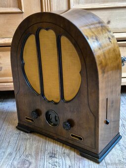 Starožitné rádio Telefunken 33WEa, rok 1930 - 7