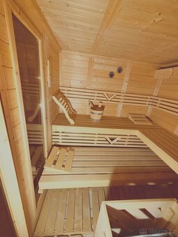 Finská sauna masiv 38mm rozměr 200x200x205v - 7