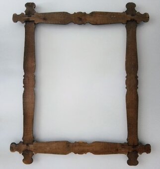 STAROŽITNÝ DŘEVĚNÝ RÁM - 7