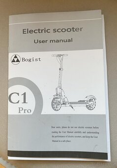 Elektro koloběžka BOGIST C1 Pro - NOVÁ - 7