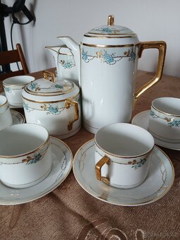 Zachovalý a starožitný porcelánový servis - 7
