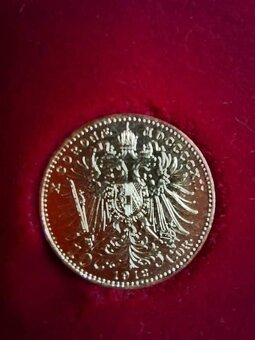 Zlatá novoražba mince 10 Korun Františka Josefa I. 1912 (no - 7