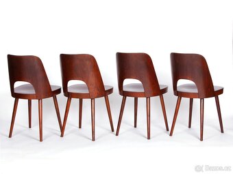 Jídelní židle O. Heardtl ve 100 % stavu, 4 kusy. - 7