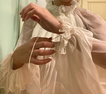 Nové luxusní slavnostní večerní plesové svatební dlouhé vílr - 7