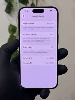 iPhone 15 Pro 256GB černý - 7