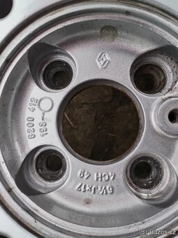 alu disky 4x100 R17 RENAULT original - 7