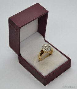 Zlatý prsten s brilianty 1CT - 7