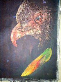 Orel mořský - akvarel, obraz - 7