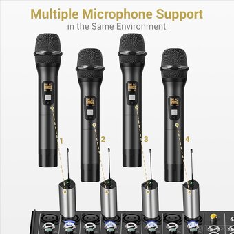 Tonor bezdrátový mikrofon Model: TW620 2ks cena za ks - 7