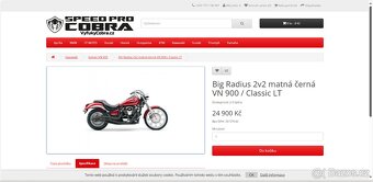 Kawasaki VN 900 výfuk Big Radius 2v2 černý - 7