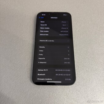 iPhone 14 256GB černý, jako nový, 12 měsíců záruka - 7