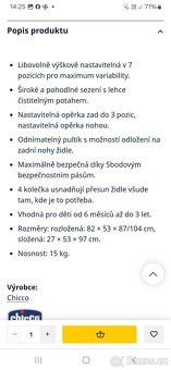 Jídelní židlička Chicco - 7