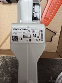 Nová AKU pila STIHL GTA 40, 2X AS 2 + nabíječka - 7