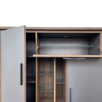 Dřevěná komoda/skříň - CUBO 140 cm - 7