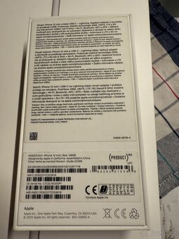 iPhone 12 mini, RED, 128GB, krabička, super stav - 7