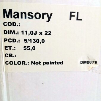 22" Luxusní ALU kola MANSORY – 5x130 – AUDI (VW, PORSCHE, M - 7