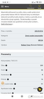 Opel 105x5 R16 ALU kol Nokian WR D4 Tmps - 7