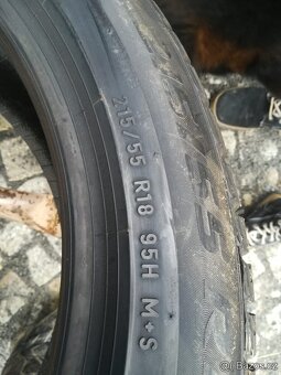 215/55/18 zimni pneu DUNLOP a PIRELLI 215 55 18 - 7