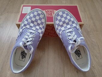 Tenisky Vans Era, dámské, bílá+fialová, na zavazování, vel. - 7