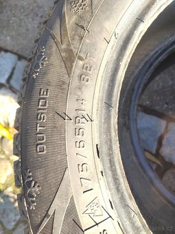 Prodám téměř nové zimní pneu 175/65/14 Goldline Winter - 7