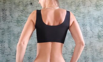 Nová dámská push up sportovní bralet podprsenka 75 B - 7