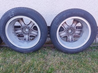 ALU kola 5x100 R16 Knife original Škoda+nové pneu 205/55R16 - 7