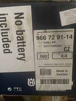 AKU řetězová pila Husqvarna 536Li XP, nová nepoužitá. - 7