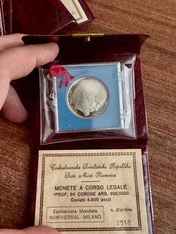 6 x Ag ARTIA vzácne etue + certifikát - 7