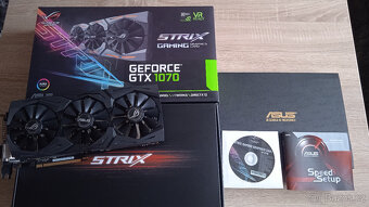 ASUS ROG STRIX GTX 1070 O8G GAMING – PERFEKTNÍ STAV - 7