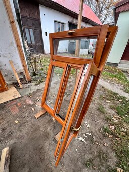 Zánovní dřevěná okna a francouzské dveře/okno - 7